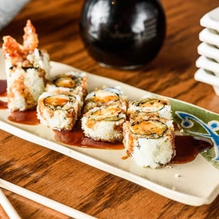 Shrimp Tempura Roll •