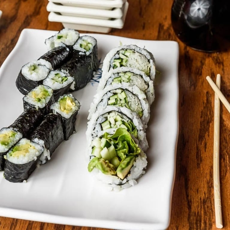 Fresh Vegetable Rolls: Japanese and Poke Delights