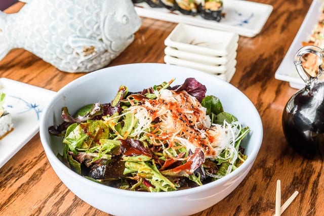 Spicy Seafood Salad (Hwe Muchim) •.