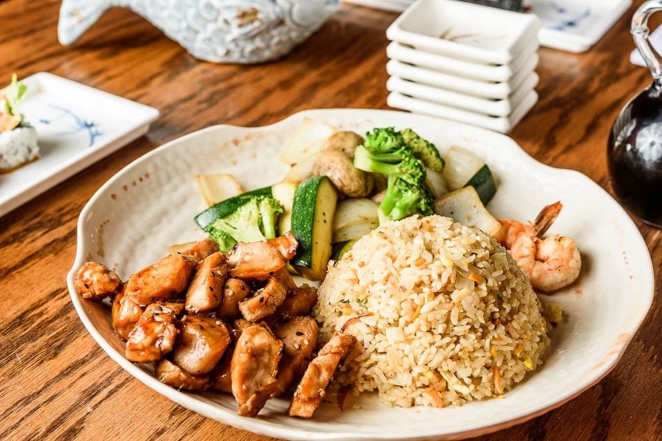 Teriyaki Chicken Dinner Plate •.