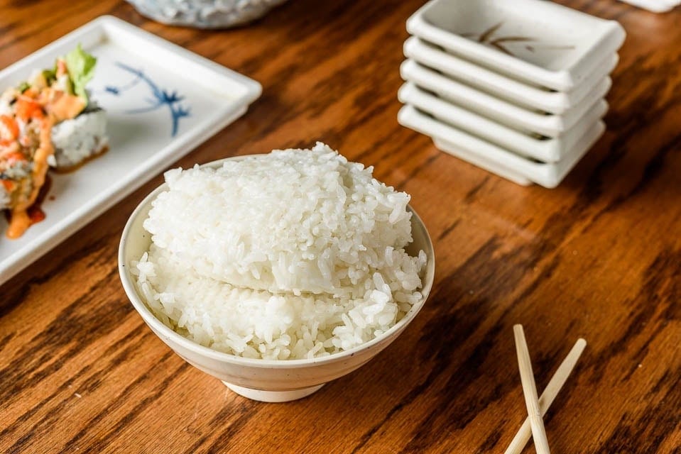 Steamed Rice •.